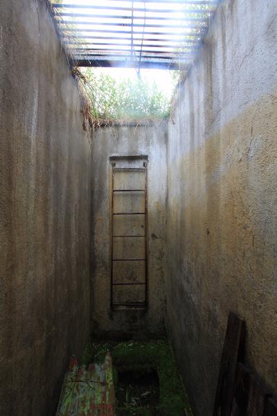 Entrance to the catacombs under the gun, protected by gunner's dome.